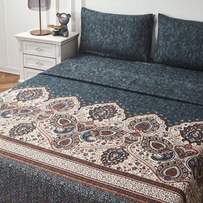 Microfiber Paisley Flat Sheet