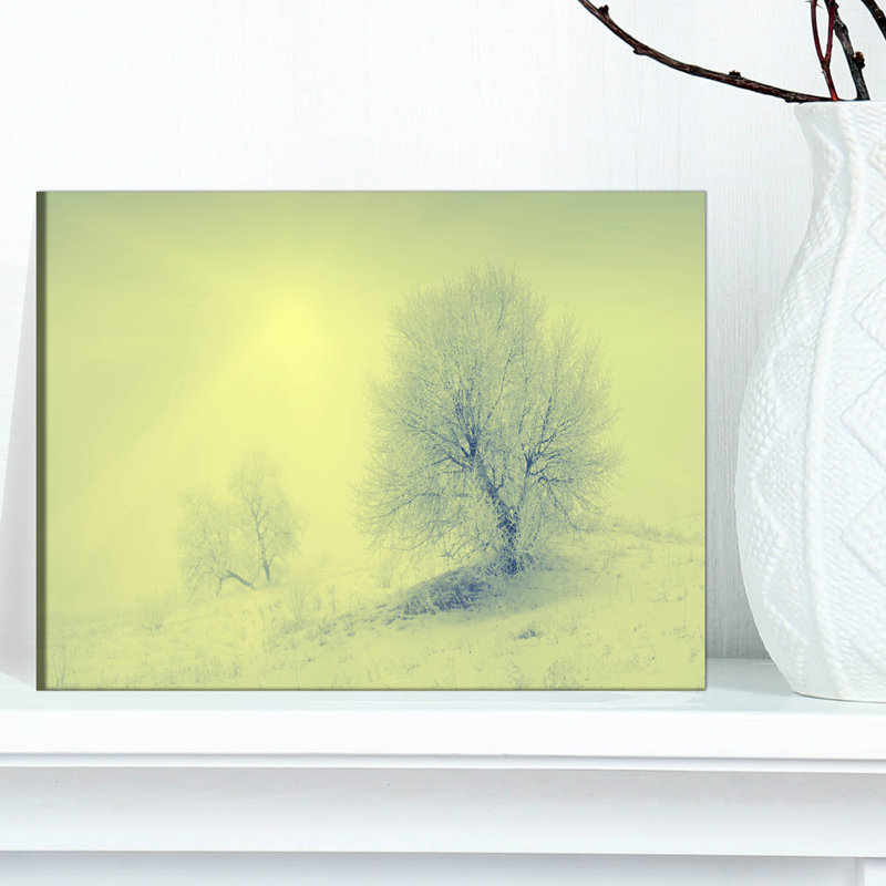 «Beautiful Winter Snow Valley», reproduction de photo sur toile tendue, H 28 po x l 60 po