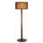 61'' Modern Walnut Wood Column Floor Lamp with Black Linen Drum Shade, Minimalist Standing Lamp for Living Room or Reading Corner-330006598