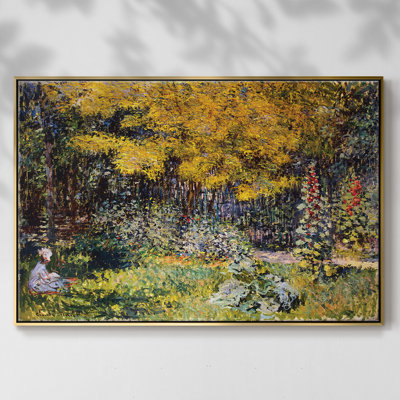 Le jardin. (Le Jardin), 1876, reproduction d'art sur toile