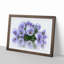 Lilac Pansy Flowers in Abstract - Picture Frame Painting Print-55772466-55772467
