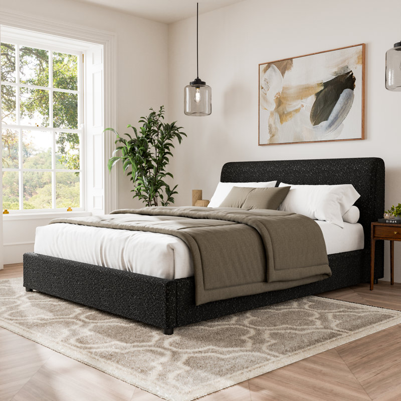 Demarco Platform Bed, King, Black