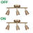 13.8" 3 -Light Track Lighting Kit,Matte Brass Finish Adjustable Flexibly Rotatable