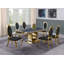 Hardnett Dellbrook White Marble Dining Set-1078086286-1078086287-1078086272