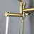 Wall-Mounted 2-Function Bathtub Faucet With Hand Shower And Rotatable Spout-112291754