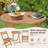 Olus 2 - Person Acacia Wood Patio Dining Set with Round Table