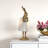 Chester 27" Resin Rabbit Lamp with Linen Shade, Gold