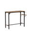 Table de bar industrielle avec plateau en bois et deux chaises - table bistro Bistro Whiskey, l 47,44 po x P 15,75 po x H 35,43 po