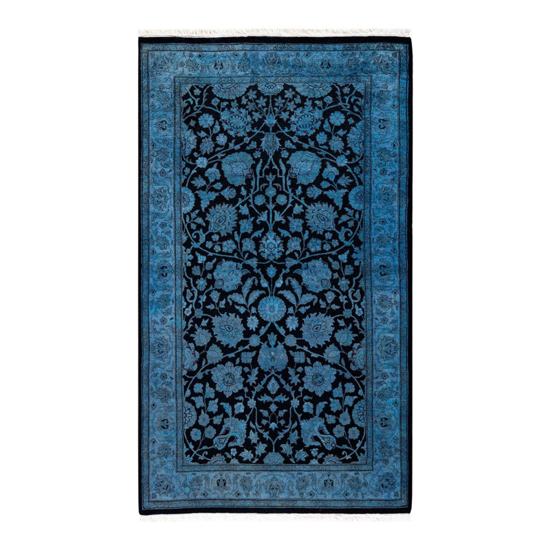 Fine Vibrance One-of-a-Kind 3' 1" X 5' 5" Hand Knotted Area Rug