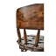 Country Farmhouse Upholstered Stool with Solid Wood Frame-48485485