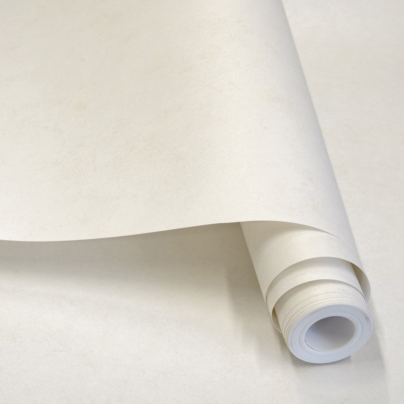 Julie Feels Home Collection Glitter/Shimmer Plain Tilia Wallpaper Roll, Cream