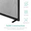 Cassiano 38x27in Single Panel Fireplace Screen Handcrafted Steel Mesh Spark Guard w/ Handles-1470254272