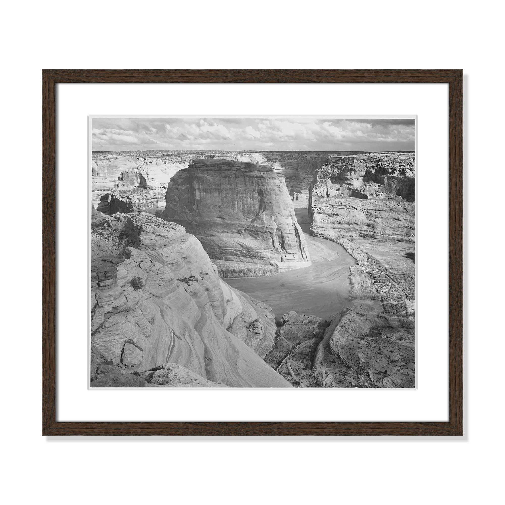 Canyon De Chelly Arizona 2 by Adams, 16" H x 19" W x 0.75" D, Walnut