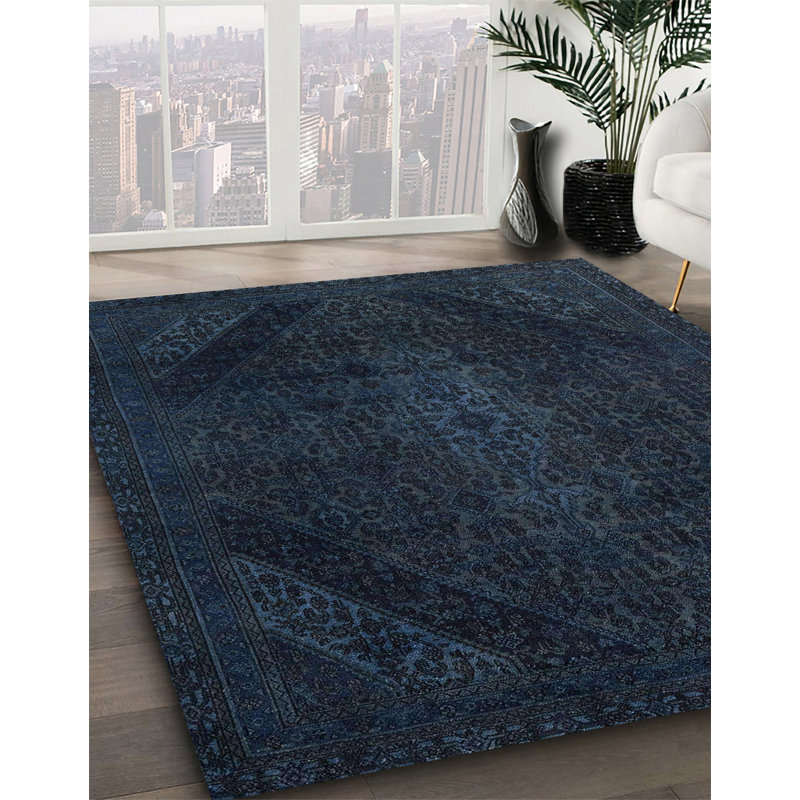 Abstract Indoor Rug, Square 7'
