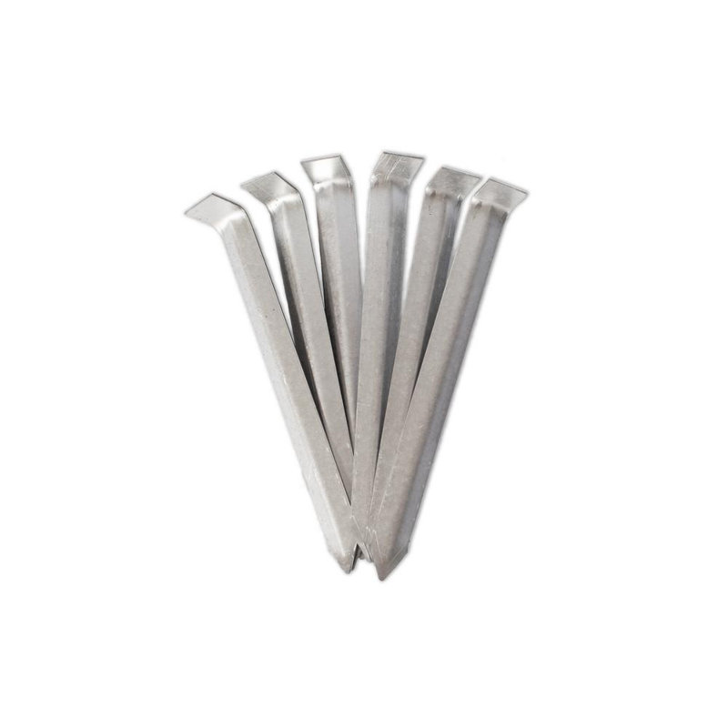 Heavy Duty 9-inch Metallic Steel Landscape Stakes (Set of 6)