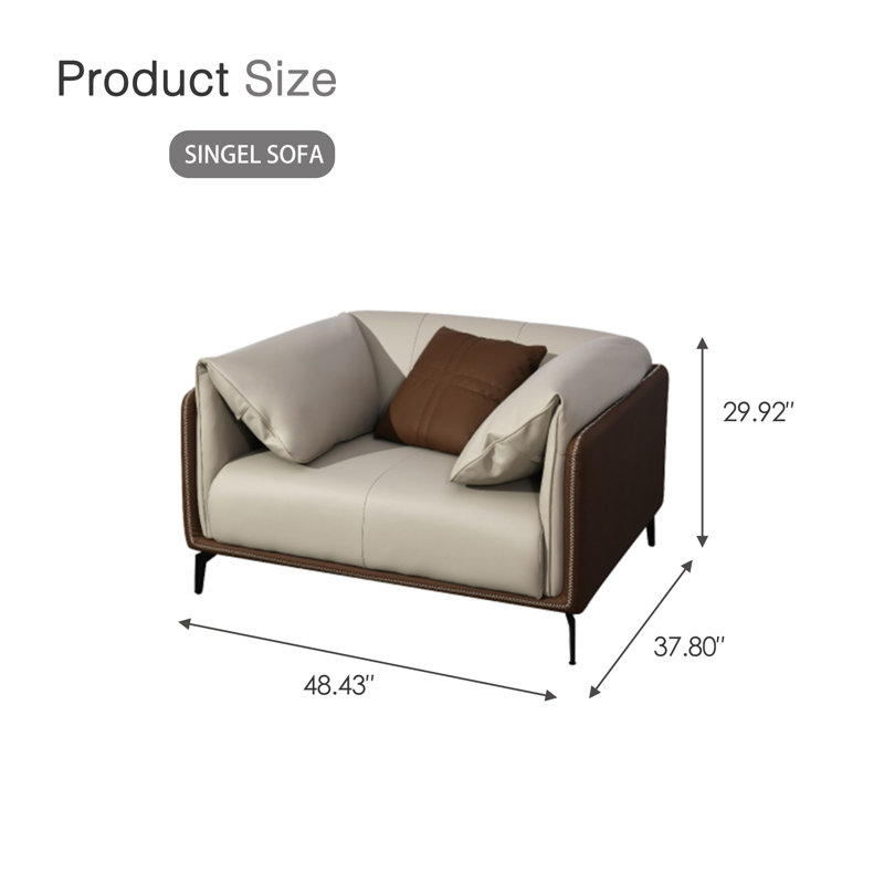 Euphemios 3 - Piece Faux Leather Living Room Set