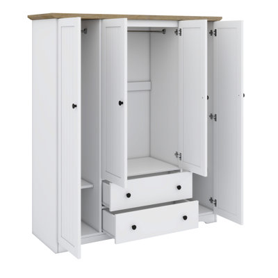Armoire penderie avec tiroirs et porte