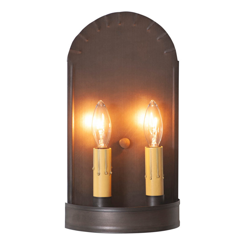 Candle Wall Light, 11" H x 6" W x 3.25" D