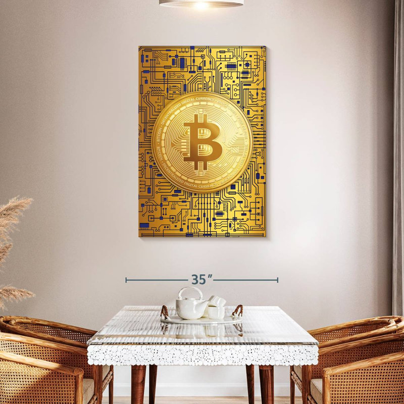 Logo Kerner Bitcoin, H 45 po x l 30 po