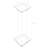 1" Rods Clear Riser Acrylic Transparent Plexiglass Pedestal Table Display Podium-304095295