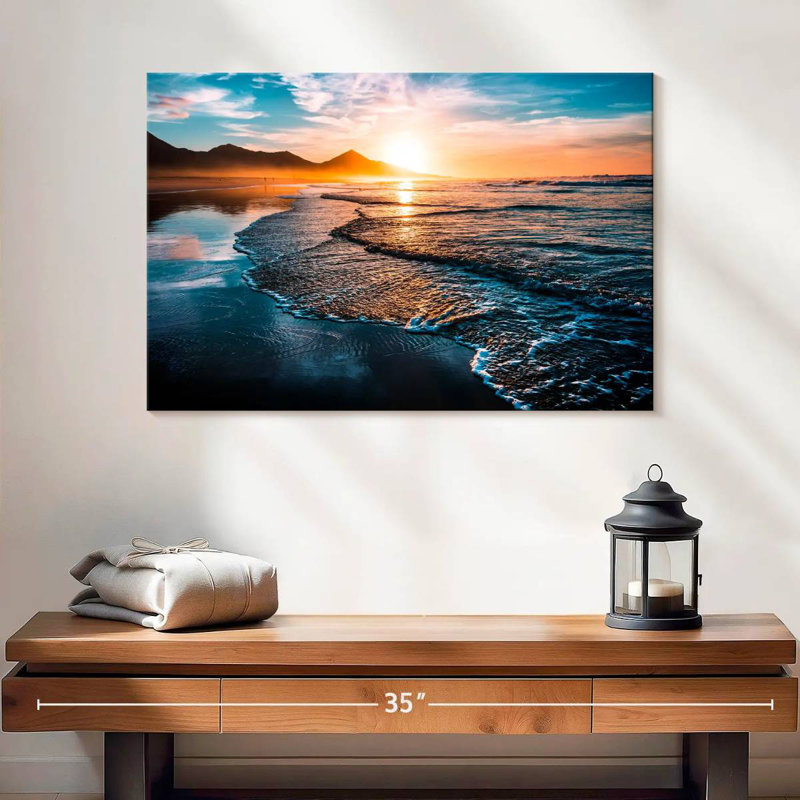 Gillard Simple Beach Sunset, H 16 po x l 24 po
