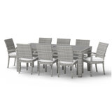 Cannes 9 Piece Dining Set with Cushions