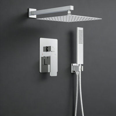 12-Inch Rainfall Shower System With Handheld Combo