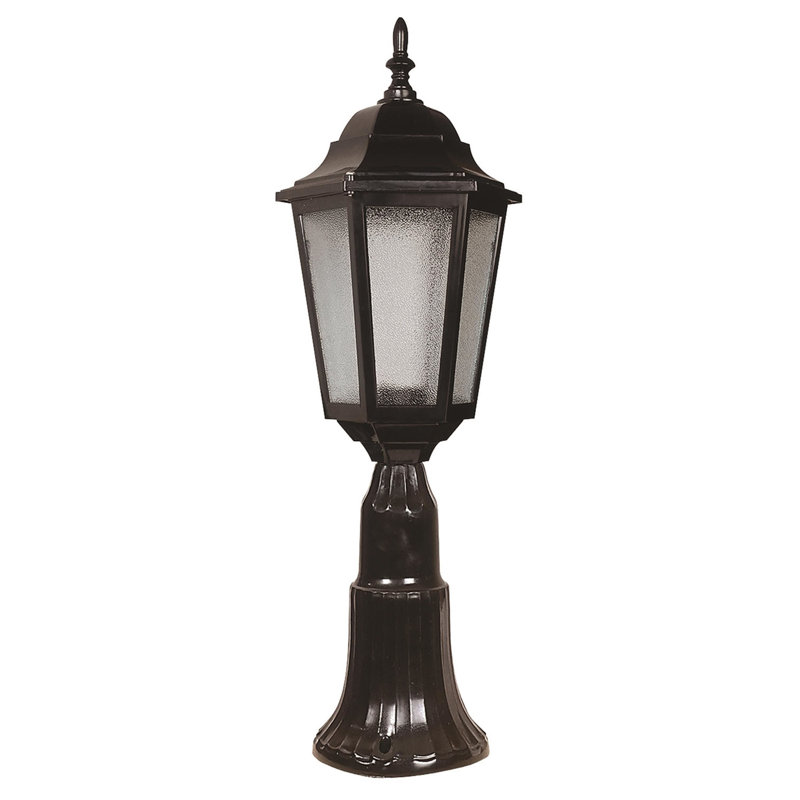 Outdoor Wall Lamp with Acrylic Cap, Black Finish, 23.6 x 9.1 inches | Durable ABS Body, E27 Socket (Max 40W), IP65 Rated | Ideal for Traditional & Industrial Styles, Nostalgic American Design