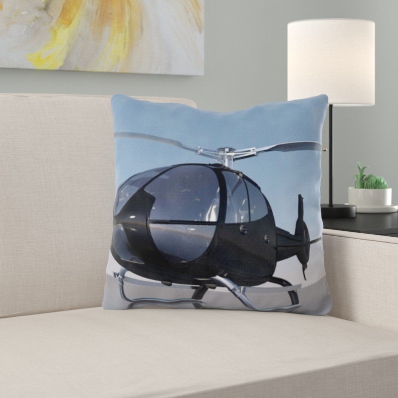 Coussin décoratif hélicoptère