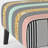 Gold And Grey Striped Pattern - Velvet Upholstered Patterned Accent Slipper Chair