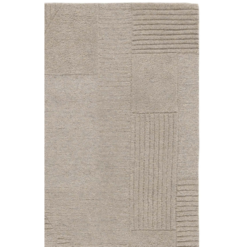 Frespech 401 Hand Tufted Polyester Pile Geometric Shapes Indoor Use Only Rug, Runner 2'3" x 9'