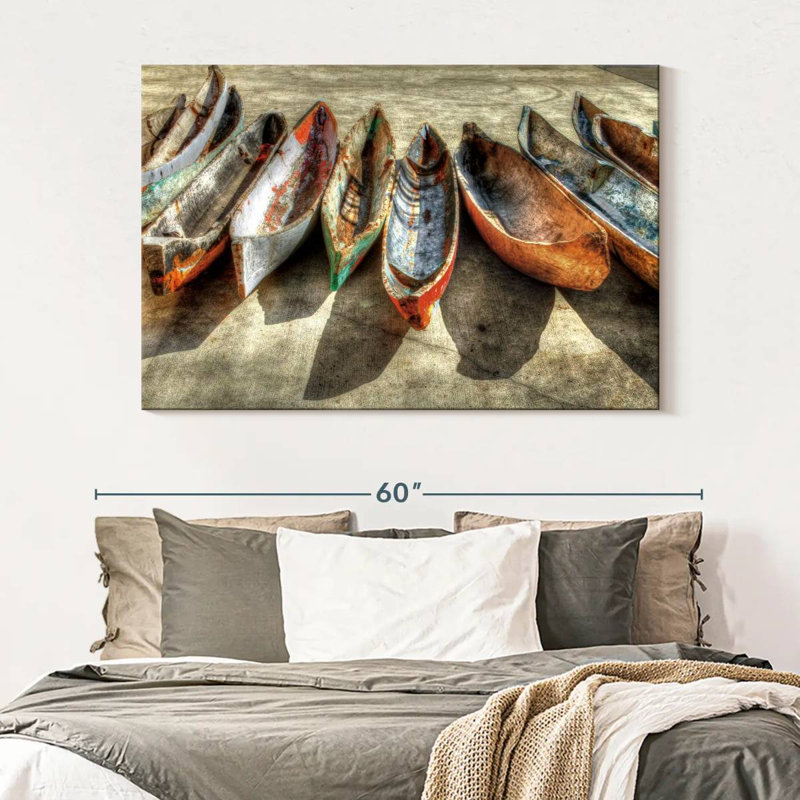 Mehar Canoes, 34" H x 51" W