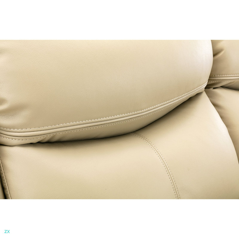 1+2+3 Manual Recliner Loveseat Reclining Sofa Set, Cream