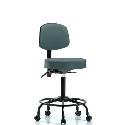 Soren Backed Adjustable Height Ergonomic Lab Stool