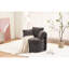Chaise pivotante et de rangement en tissu avec coussin de dossier Teddy-1477606045