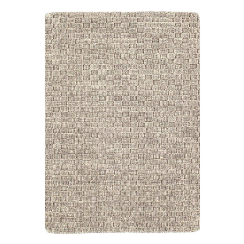 Checkered Area Rug in Gray