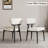Black + White Solid back side Chair(Set of 2)