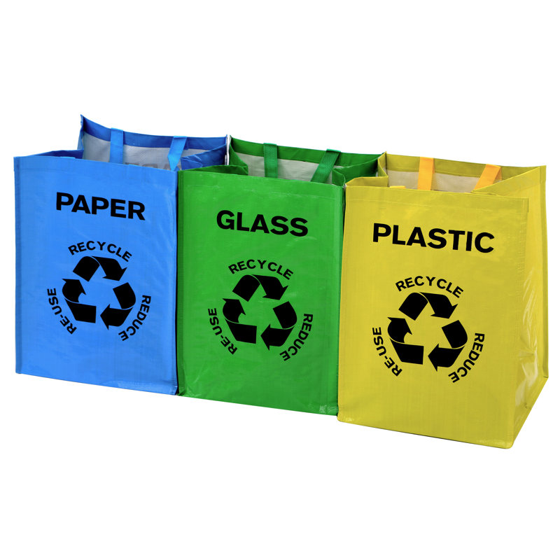 Plastic Open Recycling Bin - 40L