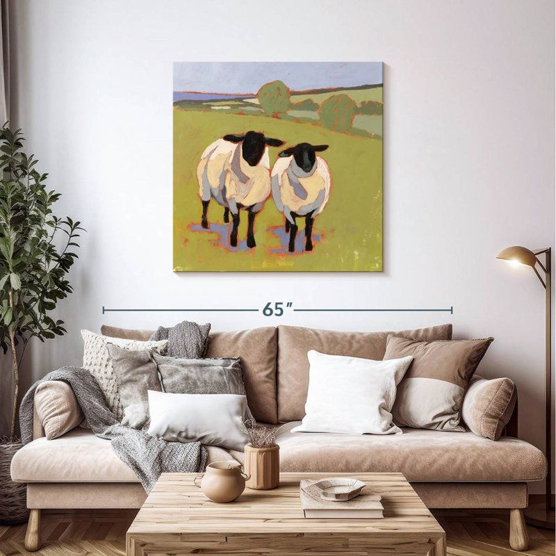 Brampt Suffolk Sheep I, 39" H x 39" W
