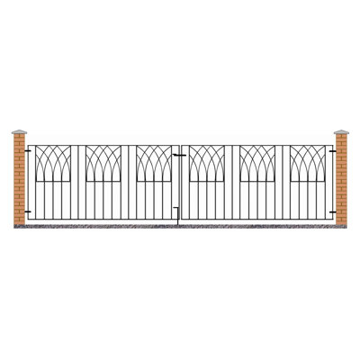 Guero Black Metal Gate