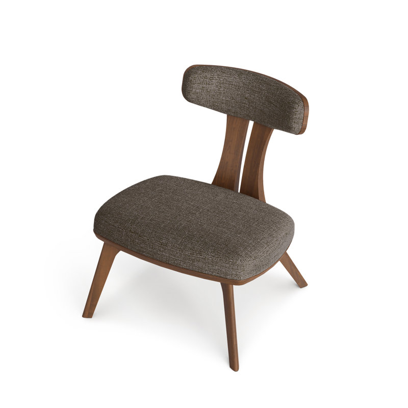 Estelle - Chaise longue, Ardoise, Noyer