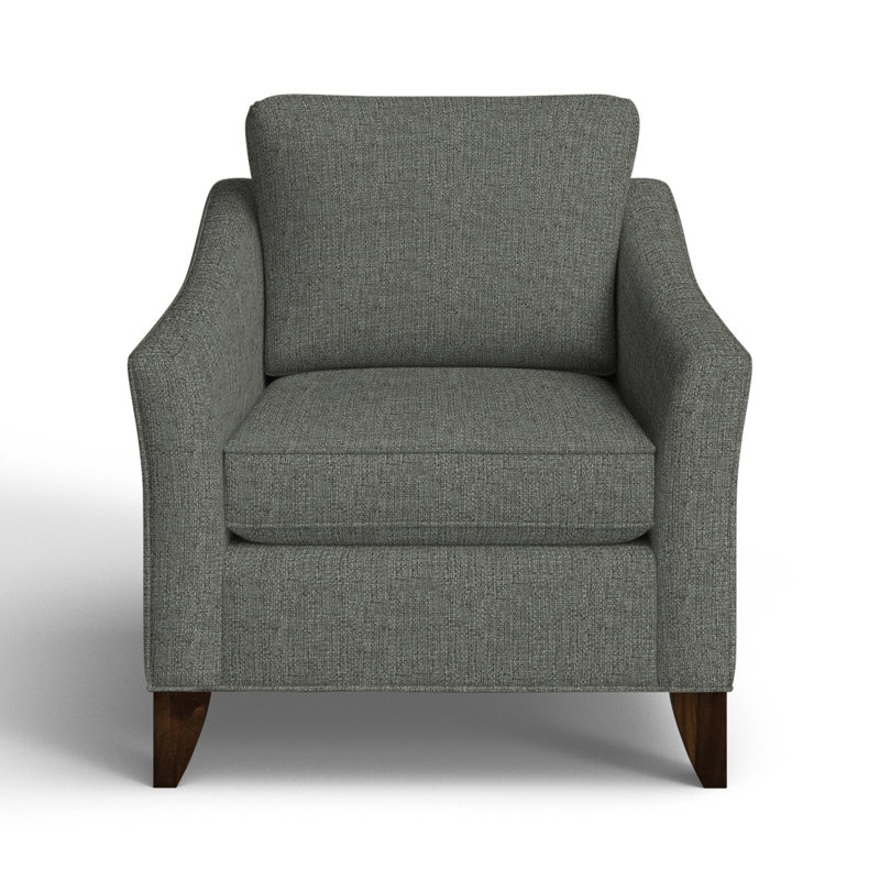Mikah Upholstered Armchair, Macarena Gray Performance