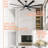 Modern 84" Indoor Windmill Matte Black Ceiling Fan With LED Lights, Remote Control and 8 Wood Blades-1425338761-1425338765