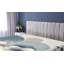Drap-housse Ambesonne Monstera_ Imprimé floral minimaliste_ Bleu gris et rosé-95977990