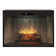 Dimplex Revillusion Built-In Electric Firebox Weathered Concrete Interior with Front Glass Panel