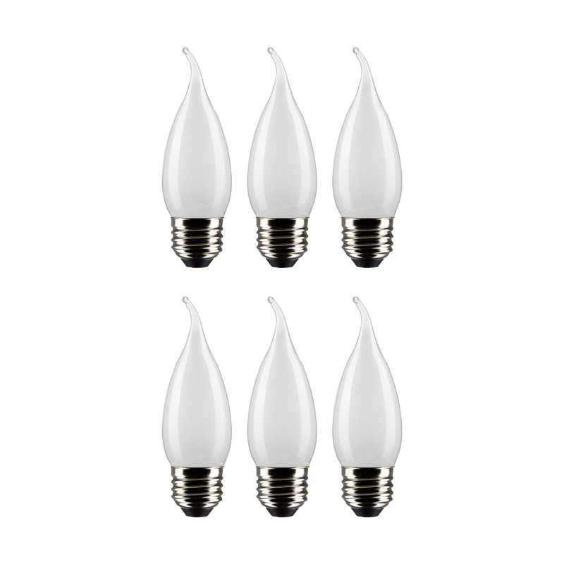 CA10 LED, Dimmable Light Bulb, E26/Medium (Standard) Base, 3000K, 4 W, 350 Lumens