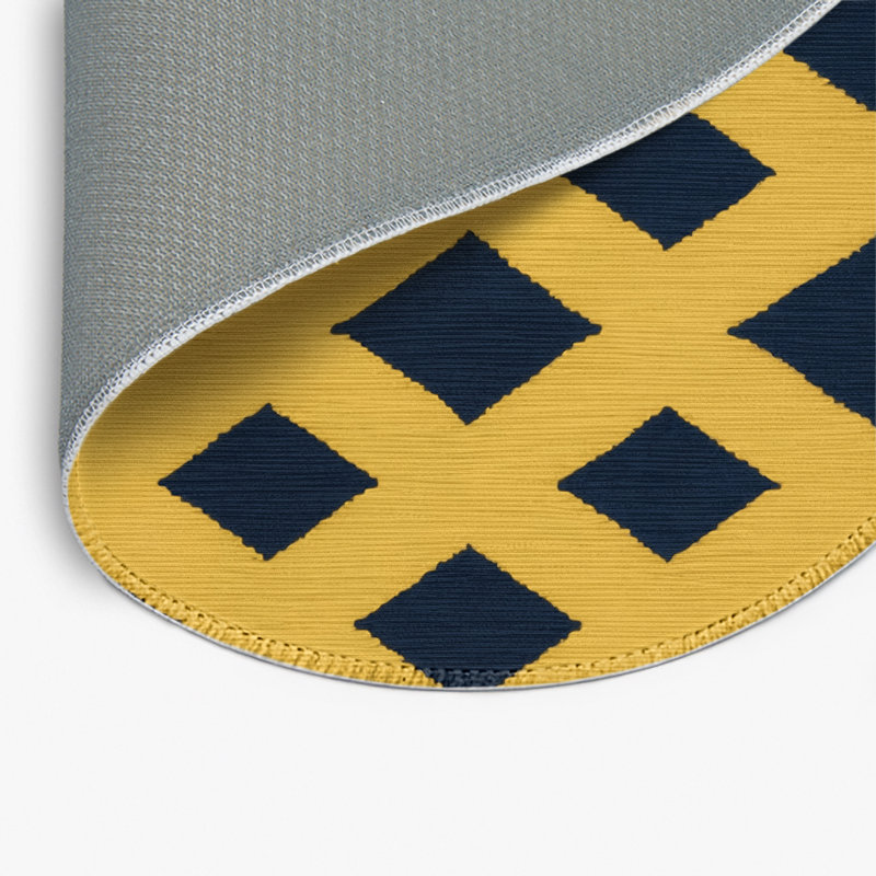 Tapis brun intérieur et extérieur Trellis, Rond 5 pi