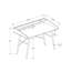 Bureau de travail moderne avec espace de rangement, l 48 po, stratifié gris et bureau en métal noir pour la maison, options