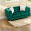 Canapés à compression, Chesterfield moderne en velours vert de 61 pouces pour la maison