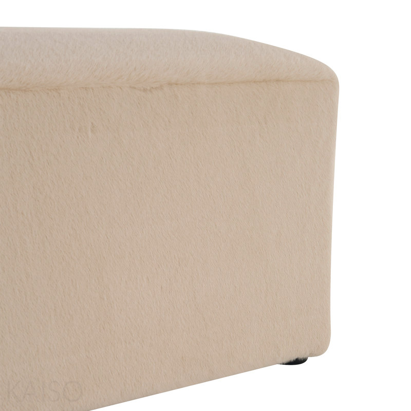 Repose-pieds long moelleux Almond